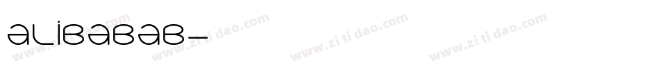 ALIBABAB字体转换