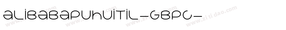 AlibabapuhuitiL-GBpc字体转换