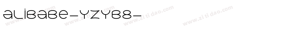 Alibabe-YzyB8字体转换