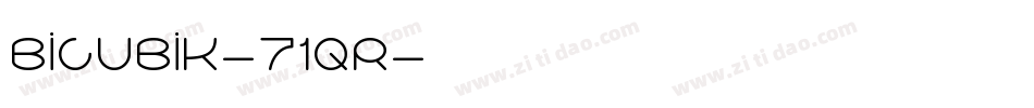 Bicubik-71qR字体转换