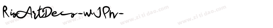 RioArtDeco-wJPn字体转换
