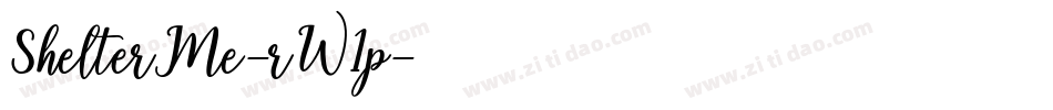 ShelterMe-rW1p字体转换