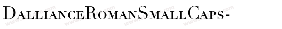 DallianceRomanSmallCaps字体转换