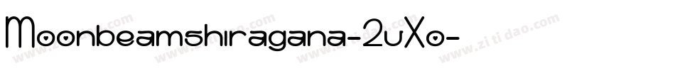 Moonbeamshiragana-2vXo字体转换