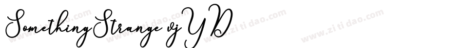 SomethingStrange-vjYD字体转换