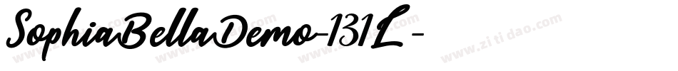 SophiaBellaDemo-131L字体转换