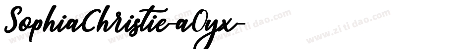 SophiaChristie-a0yx字体转换