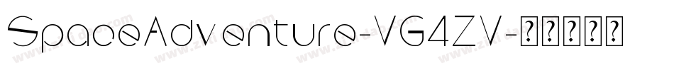SpaceAdventure-VG4ZV字体转换