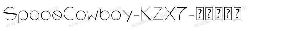 SpaceCowboy-KZX7字体转换