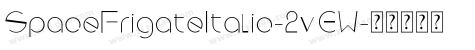 SpaceFrigateItalic-2vEW字体转换