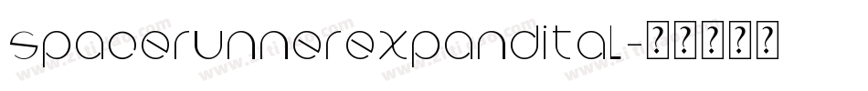 spacerunnerexpandital字体转换