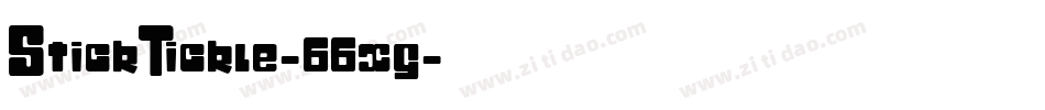 StickTickle-66xg字体转换