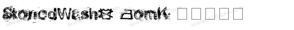 StonedWash6-9omK字体转换