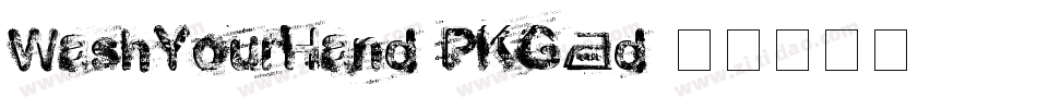 WashYourHand-PKG8d字体转换