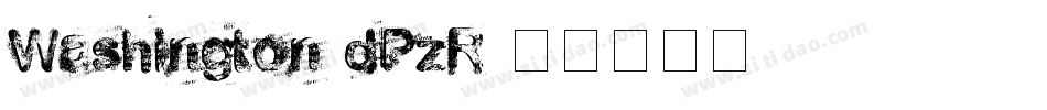Washington-dPzR字体转换