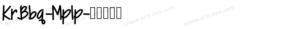 KrBbq-Mp1p字体转换