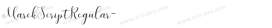 MarckScriptRegular字体转换