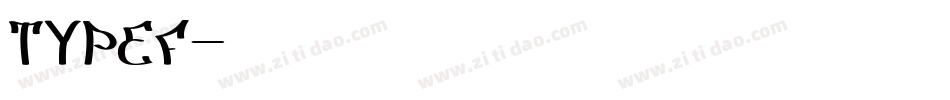TYPEF字体转换