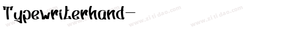 Typewriterhand字体转换