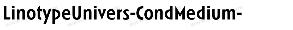 LinotypeUnivers-CondMedium字体转换