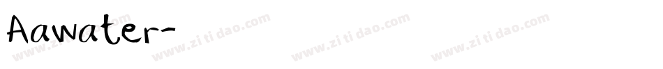 Aawater字体转换