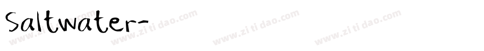 Saltwater字体转换