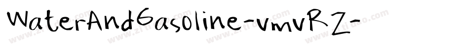 WaterAndGasoline-vmvRZ字体转换
