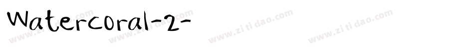 Watercoral-2字体转换