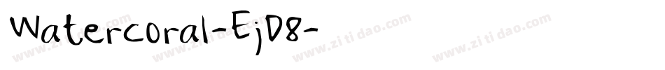 Watercoral-EjD8字体转换