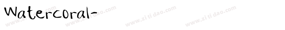 Watercoral字体转换