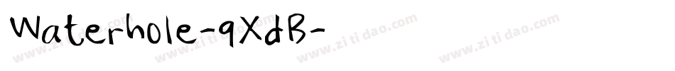 Waterhole-9XdB字体转换