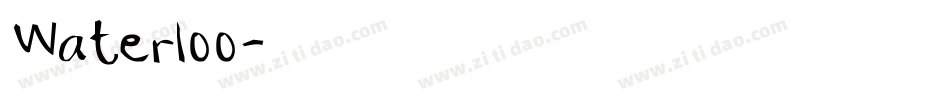 Waterloo字体转换