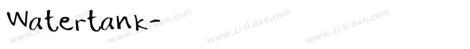 Watertank字体转换