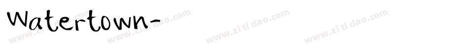 Watertown字体转换
