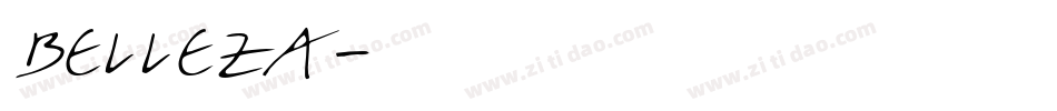 belleza字体转换