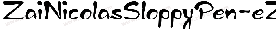 ZaiNicolasSloppyPen-eZ9lg字体转换