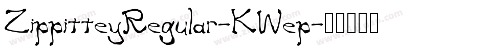 ZippitteyRegular-KWep字体转换