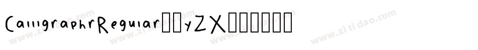 CalligraphrRegular-3yZX字体转换