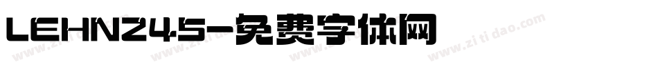 LEHN245字体转换