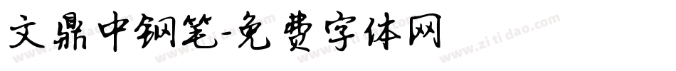 文鼎中钢笔字体转换