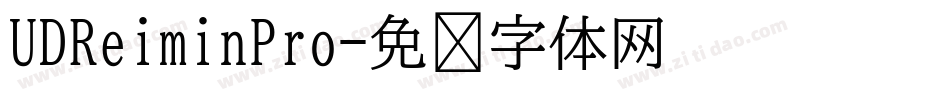 UDReiminPro字体转换