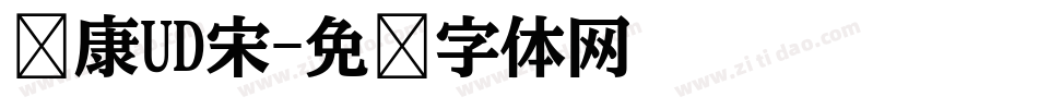 华康UD宋字体转换