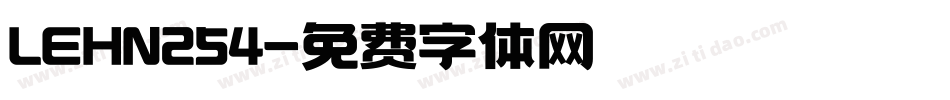 LEHN254字体转换
