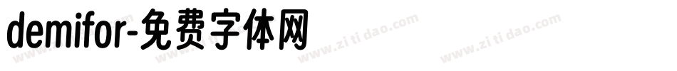 demifor字体转换