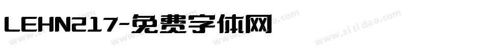 LEHN217字体转换