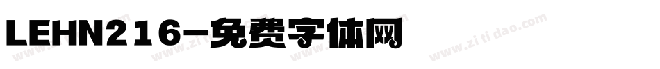 LEHN216字体转换