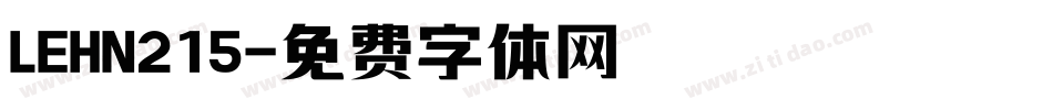 LEHN215字体转换