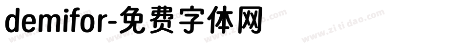demifor字体转换