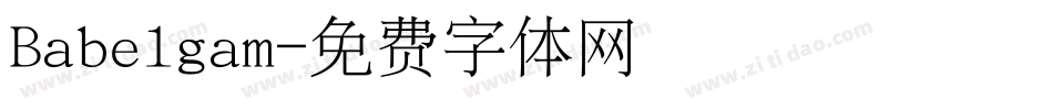 Babelgam字体转换