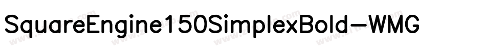 SquareEngine150SimplexBold-WMG字体转换